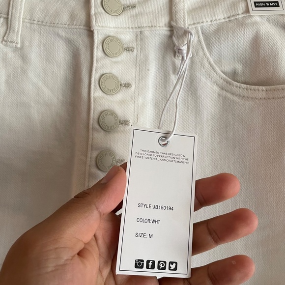 Judy Blue These Are The Days Tulip Hem Button Fly Shorts - Picture 6 of 10